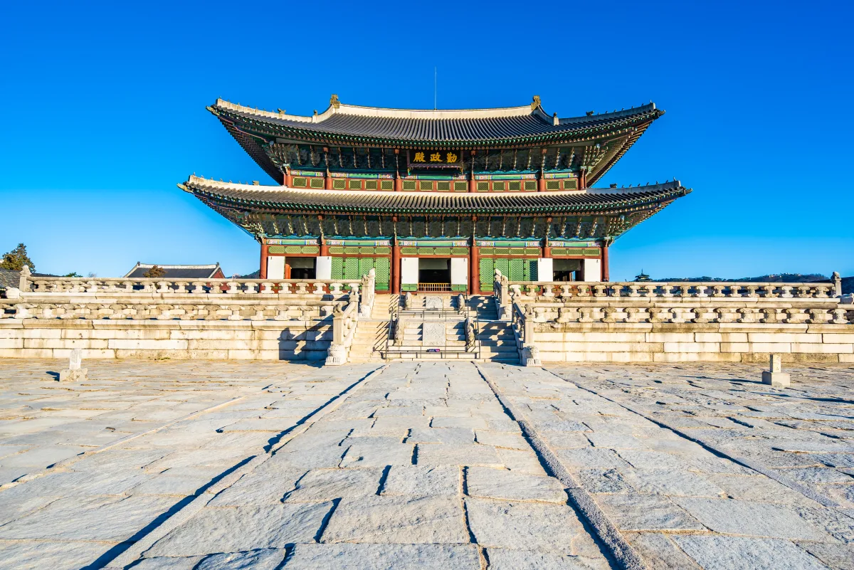 O que fazer em Seul: salão principal do Palácio Gyeongbokgung